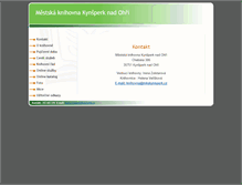 Tablet Screenshot of kynsperk.knihovna.info