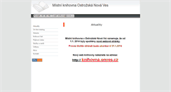 Desktop Screenshot of onves.knihovna.info