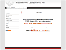 Tablet Screenshot of onves.knihovna.info