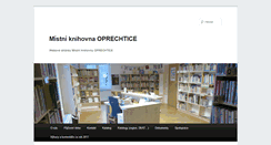 Desktop Screenshot of oprechtice.knihovna.info
