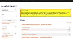 Desktop Screenshot of kurzy.knihovna.cz