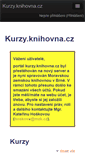 Mobile Screenshot of kurzy.knihovna.cz
