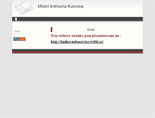 Tablet Screenshot of kurovice.knihovna.info
