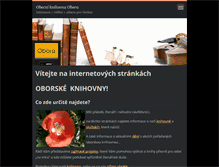 Tablet Screenshot of obora.knihovna.cz