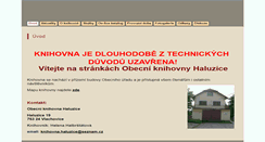 Desktop Screenshot of haluzice.knihovna.info
